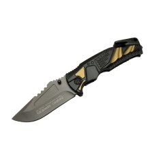 Square Rui 1 75 Titanyum Kurtarma / Kamp Çakı  21cm - Yarı Otomatik, Kutulu, Cam Kırma ve İp Kesme Aparatlı