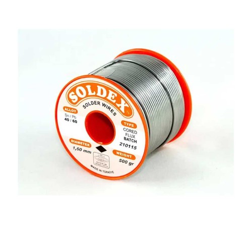 40-60 Lehim Teli 500 Gr 1.2 mm - Sn:40 / Pb:60 40-60 Lehim Teli 500 Gr 1.2 mm - Sn:40 / Pb:60