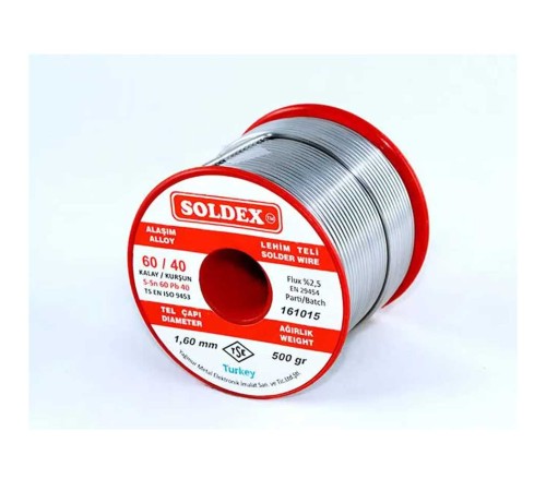 60-40 Lehim Teli 500 Gr 3 mm - Sn:60 / Pb:40 60-40 Lehim Teli 500 Gr 3 mm - Sn:60 / Pb:40