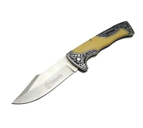 A3157C Av / Kamp Çakı 23 cm - Sedef İşlemeli Saplı