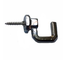 Vidalı Kanca, Askı Büyük - 15x23mm, Nikel - 1 Adet