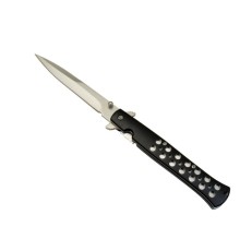 Wenom Çakı Metal Siyah 22,5 cm Yarı Otomatik