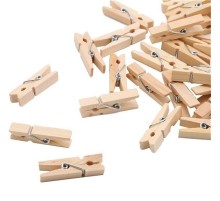 50'li Ahşap Mandal 3.5cm (10'lu Paket-500 Adet)