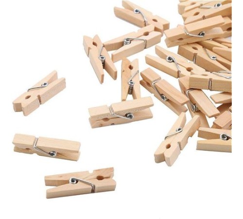 50'li Ahşap Mandal 3.5cm (10'lu Paket-500 Adet) 50'li Ahşap Mandal 3.5cm (10'lu Paket-500 Adet)