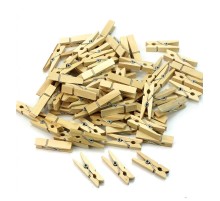 100'lü  Ahşap Mandal 2.5cm (10'lu Paket-1000 Adet)