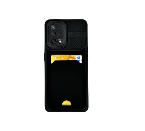 OPPO A74 KARTLIKLI SİLİKON KILIF SİYAH OPPO A74 KARTLIKLI SİLİKON KILIF SİYAH
