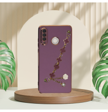 HUAWEİ P30 LİTE  ELÇEK ŞANZELİZE KILIF LİLA