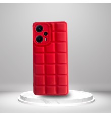 Xiaomi Poco F5 5G Uyumlu  Silikon Madlen Case KIRMIZI