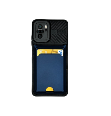 XİAOMİ REDMİ NOTE 10 KARTLIKLI SİLİKON KILIF LACİVERT