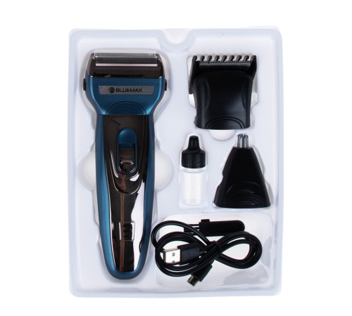 3 IN 1 Saç Sakal Burun Makinesi Şarjlı KP329 Mavi