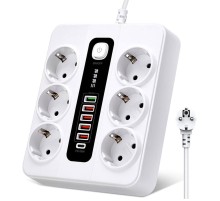 Akıllı Priz 6 lı Hızlı Şarj QC3.0 USB Port PD 38W BKL11EU