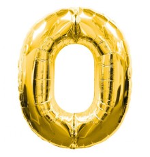 0 Rakamlı Folyo Balon Gold Renk  40 inç