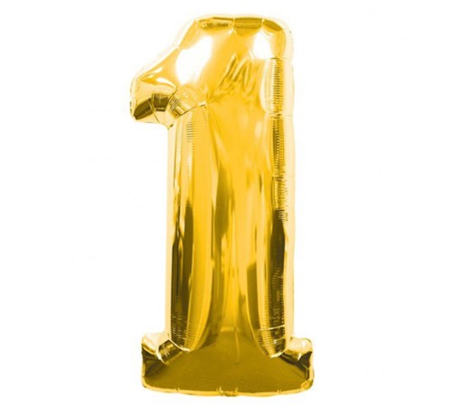 1 Rakamlı Folyo Balon Gold Renk 40 inç 1 Rakamlı Folyo Balon Gold Renk 40 inç