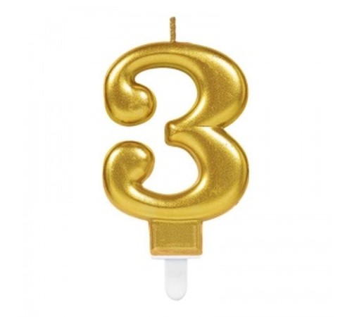 3 Rakam Mum Gold Renk 3 Rakam Mum Gold Renk