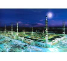 5D Elmas Boyama Ekstra Çözünürlüğe Sahip Medine Resmi Tablosu 40x60 cm