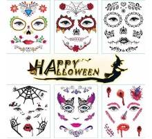 Cadılar Bayramı Halloween Dövme Tattoos 12li