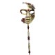 Kelebekli Masquerade Sopalı Venedik Maskesi Kırmızı Renk 10X45 cm