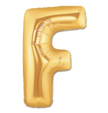 F Harf Folyo Balon Altın Renk  40 inç
