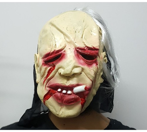 Halloween Cadılar Bayramı Sigara İçen Korku Maskesi Halloween Cadılar Bayramı Sigara İçen Korku Maskesi