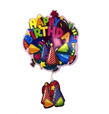 Happy Birthday Yazılı Asmalı 3d Doğum Günü Süsleme
