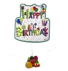 Happy Birthday Yazılı Asmalı 3d Doğum Günü Süslemesi