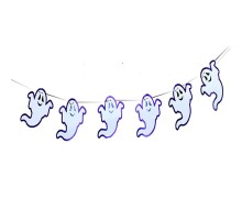 Hayalet Figürlü Halloween Afiş Flama Süsleme 2 Metre