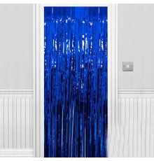 Işıltılı Duvar ve Kapı Perdesi Saks Mavisi 90x200 cm