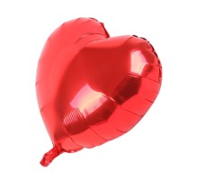 Kalp Balon Folyo Kırmızı 45 cm 18 inç