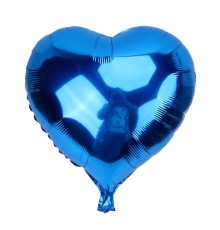 Kalp Balon Folyo Mavi 45 Cm 18 Inç