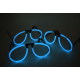 Karanlıkta Parlayan Fosforlu Glow Stick Gözlük Fosforlu Gözlük Mavi Renk