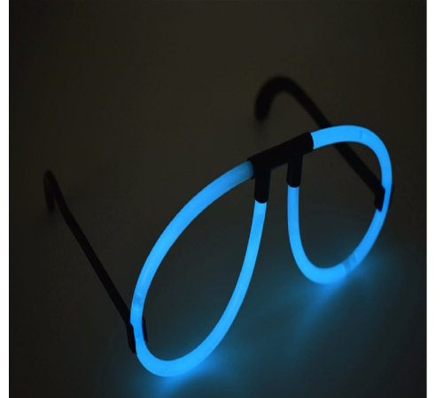 Karanlıkta Parlayan Fosforlu Glow Stick Gözlük Fosforlu Gözlük Mavi Renk Karanlıkta Parlayan Fosforlu Glow Stick Gözlük Fosforlu Gözlük Mavi Renk