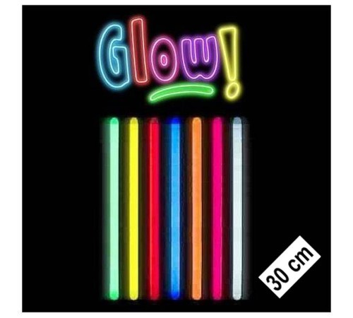 Karanlıkta Parlayan Fosforlu Glow Stick Kalın Çubuk 30 cm 1 Adet Karanlıkta Parlayan Fosforlu Glow Stick Kalın Çubuk 30 cm 1 Adet