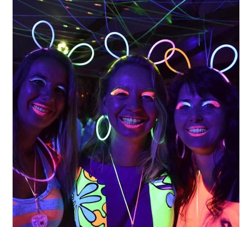 Karanlıkta Parlayan Fosforlu Glow Taç Fosforlu Renkli Taç 6 Adet Karanlıkta Parlayan Fosforlu Glow Taç Fosforlu Renkli Taç 6 Adet