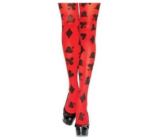 Kırmızı Üzeri Vegas Oyun Kağıdı Halloween Partisi Çorabı 1 Çift Kırmızı Üzeri Vegas Oyun Kağıdı Halloween Partisi Çorabı 1 Çift