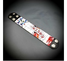 Kuru Kafa Zımbalı Gothic Bileklik Piramit Spike Punk Bilekliği Model 1