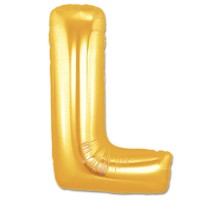 L Harf Folyo Balon Altın Renk  40 inç