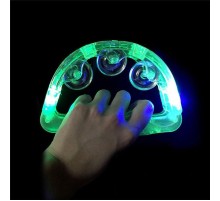 Led Işıklı Pilli Yanıp Sönen Lüks Eğlence Tefi Yeşil Renk