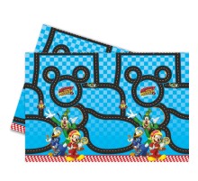 Mickey Mouse Roadster Racers Temalı Plastik Masa Örtüsü 120x180 cm