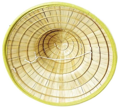 Naturel Renk Cambodia Kamboçyalı Vietnam Konik Şapkası PVC Hasır Naturel Renk Cambodia Kamboçyalı Vietnam Konik Şapkası PVC Hasır