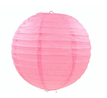 Pembe Renk Kağıt Süs Japon Fener Dekorasyon Asma Süs 30 Cm