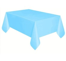 Plastik Masa Örtüsü Açık Mavi Renk 137x270 cm