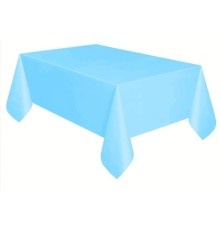 Plastik Masa Örtüsü Açık Mavi Renk 137x270 cm