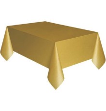 Plastik Masa örtüsü Altın Renk 137x270 Cm