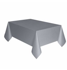 Plastik Masa örtüsü Gümüş Renk 137x270 Cm