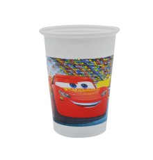Şİmşek McQueen Cars Baskılı Plastik Bardak 8 Adet