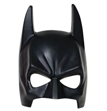 Siyah Renk Çocuk Boy Arkadan Lastikli Batman Maskesi Yarasa Adam
