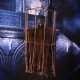 Ürpertici Scary Halloween Sesli Hareketli Sensörlü Siyah Kuru Kafa Dekor 90 cm