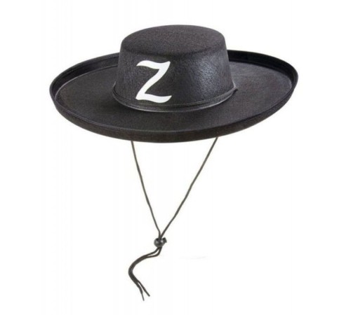 Z Logolu Çocuk Boy Bağcıklı Zorro Şapkası Z Logolu Çocuk Boy Bağcıklı Zorro Şapkası
