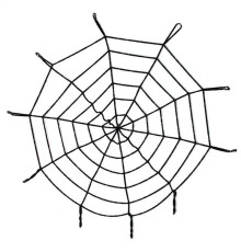 Halloween Cadılar Bayramı örümcek Ağ Dekor Siyah 1.5 Metre