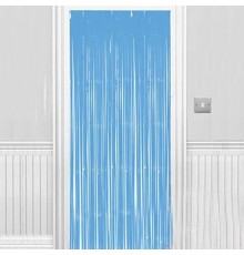 Soft Açık Mavi Renk Duvar Ve Kapı Perdesi 100x220 Cm